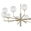 Candelabru modern alama abajururi transparente 10xG9/60W Feme 1976 Jupiter